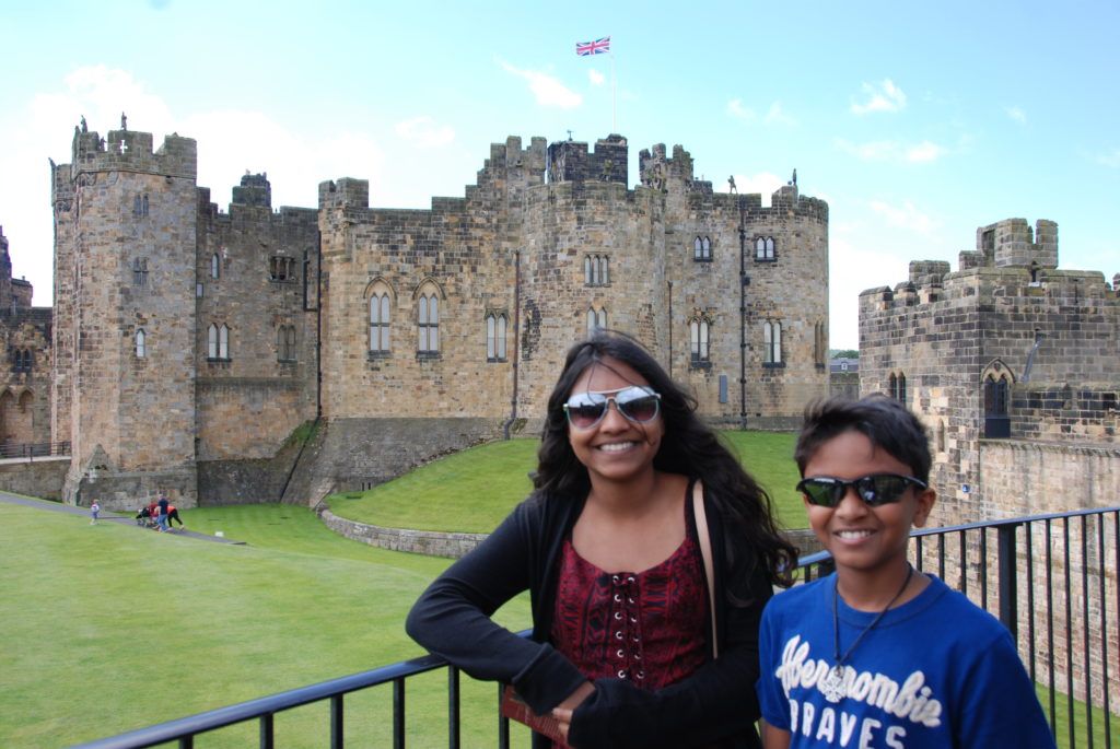 Alnwick Castle where Harry Potter movie was filmed