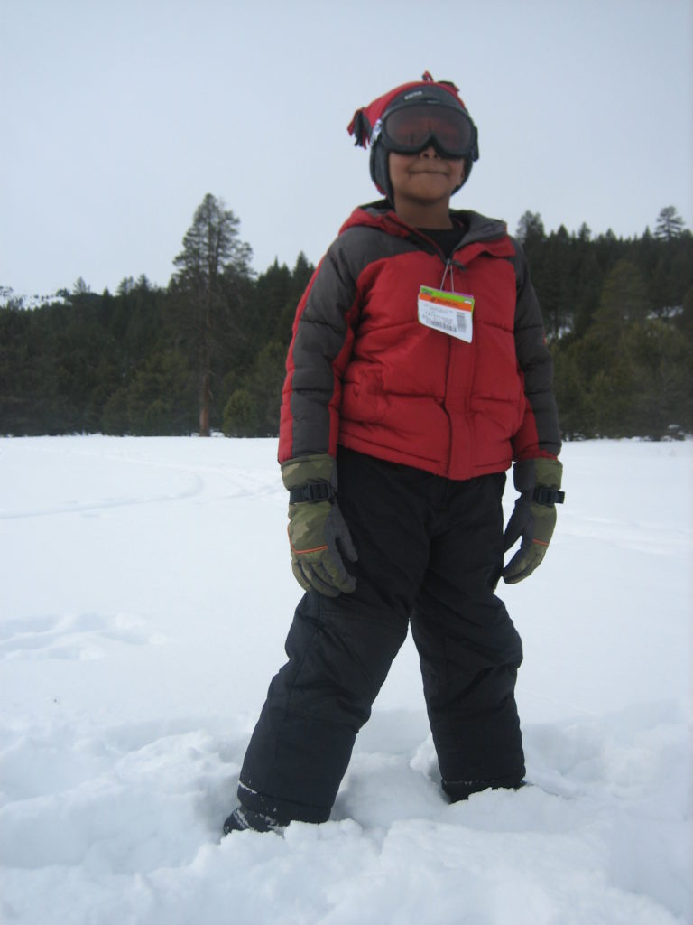 Dharin Chandran Skiing in Tahoe 
