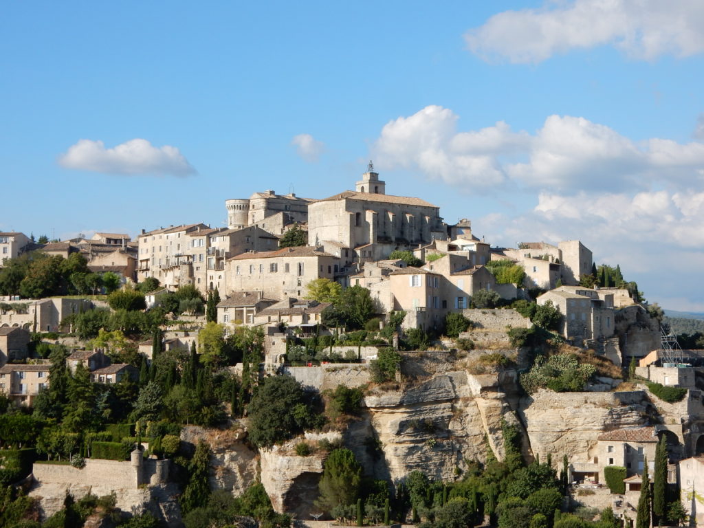 The Provençal village of Gordes perched above a hill, Photo by Outside Suburbia