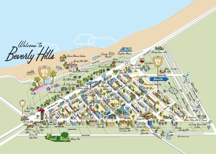 Map of Beverly Hills
