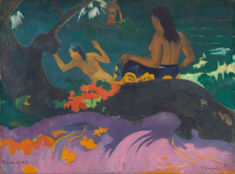 Paul Gauguin 
 - Fatata_te_Miti_(By_the_Sea)