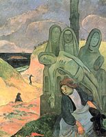 Paul Gauguin  - Green Christ