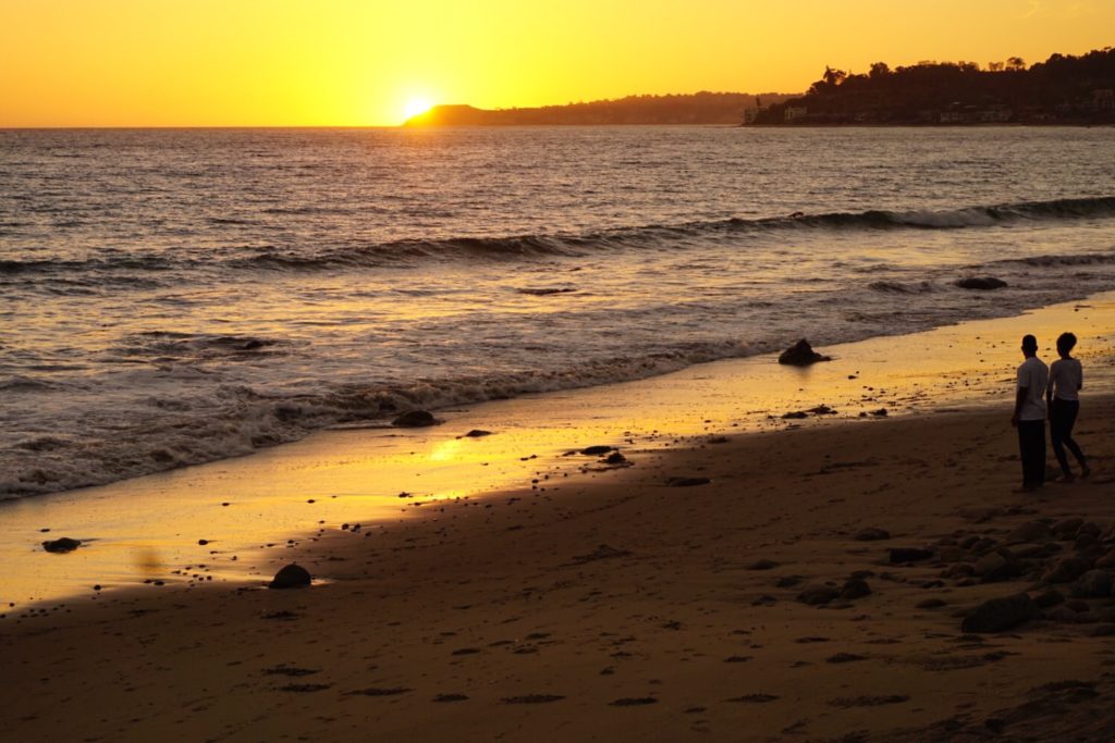 Sunset stop on Pacific Coastal Highway