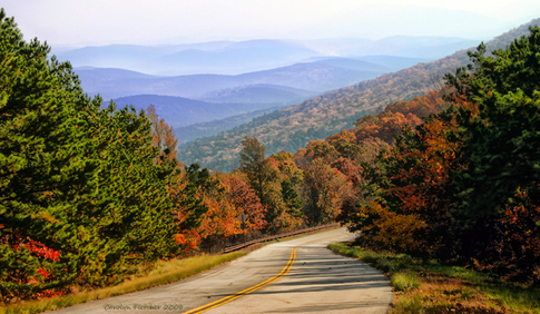 Talimena National Scenic Byway in the Ouachita National Forest