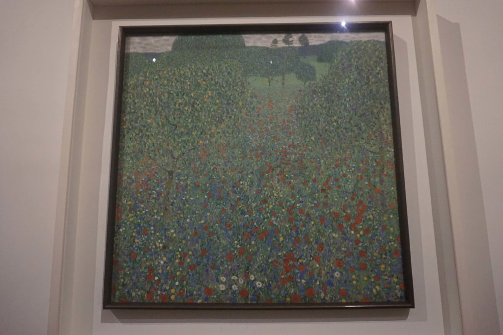 Field of Poppies by Klimt at the Belvedere, Vienna - OutsideSuburbia.com