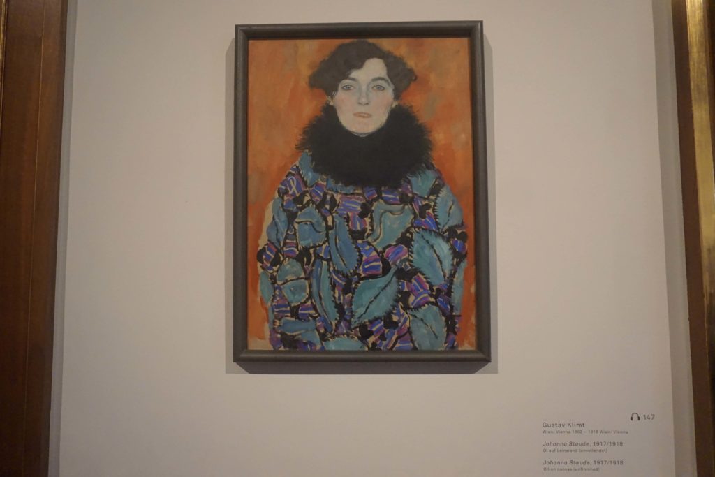 Portrait Of Johanna Staude (unfinished), Gustav Klimt painitng, Belvedere, Vienna - OutsideSuburbia.com