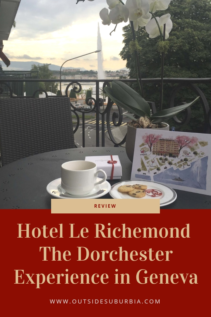 From the lobby floral displays to the sparkly chandeliers, plush carpets and stellar service - Le Richmond Hotel Geneva seems fit for royalty. #OutsideSuburbia #GenevaHotels #HotelLeRichemond