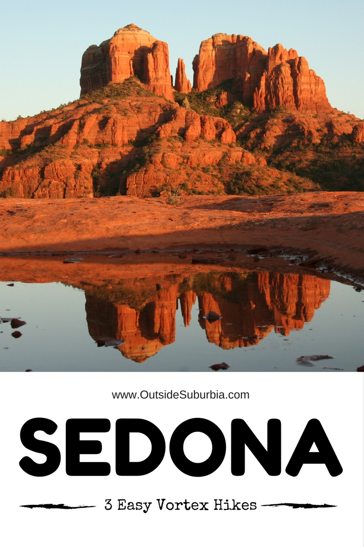 Whether you believe in sacred vortexes and spiritual energies or not Sedona is the perfect place for outdoor hikes, watch spectacular sunsets and recharge. Try these 3 easy Sedona Vortex Hikes on you next visit. #OutsideSuburbia #SedonaVortexHikes #ThingsTodoInSedona #SedonaAttractions #SedonaVisit