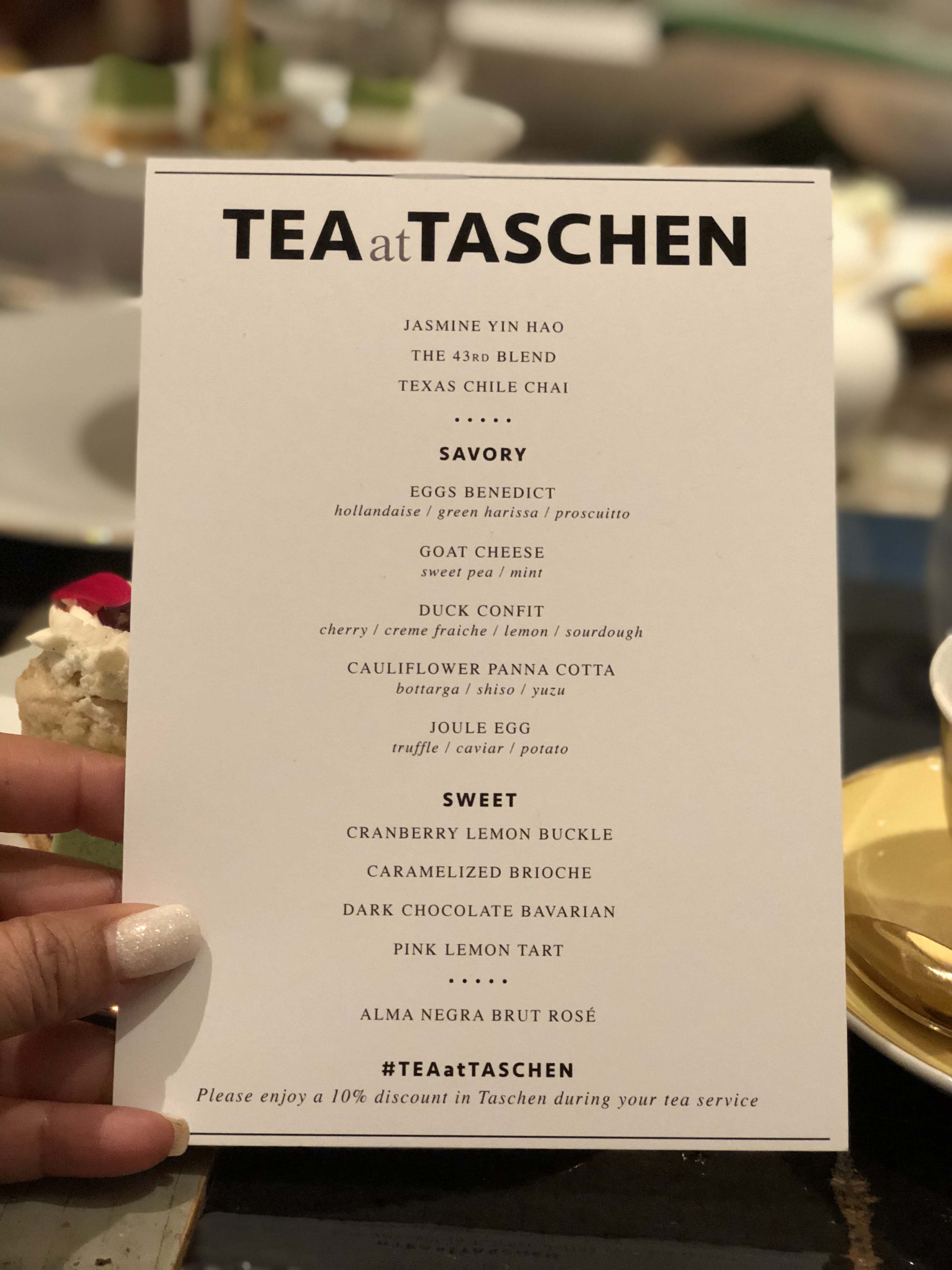 Tea at Taschen at Joule - Photo by Outside Suburbia