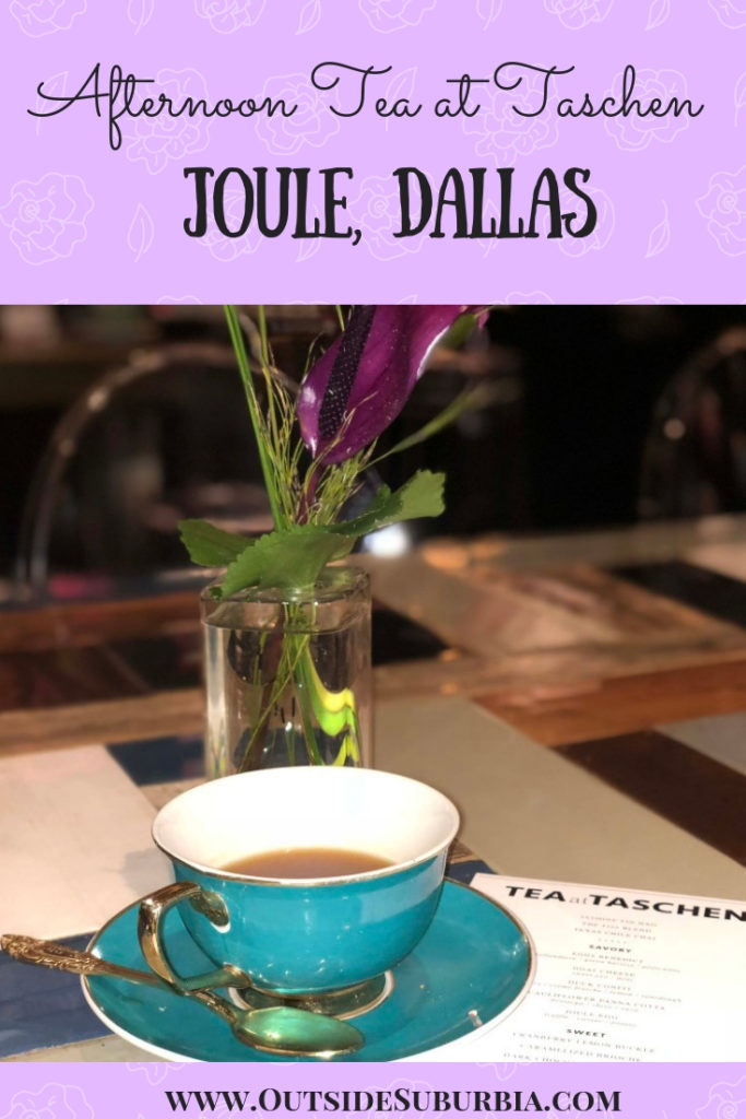 From brunches to lovely shopping experiences, there are lots of things to do in Dallas to celebrate Mother’s Day, but an afternoon tea is one of my favorite ways to celebrate. Tea at TASCHEN at Joule is a lovely way to celebrate mother's Day or any day really! #AfternoonTea #DallasThingsTodo #OutsideSuburbia