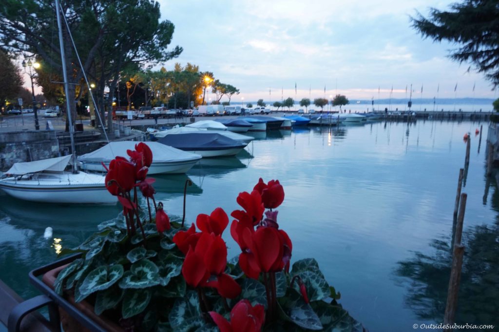 Northern Italy in November - Lake Garda at sunset - Photo by OutsideSuburbia.com