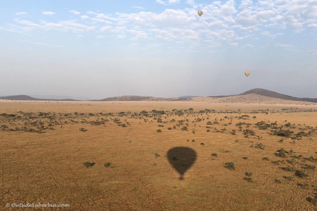 Hot air balloon safari in Serengeti #Serengeti #Tanzania Photo by Priya Vin for OutsideSuburbia