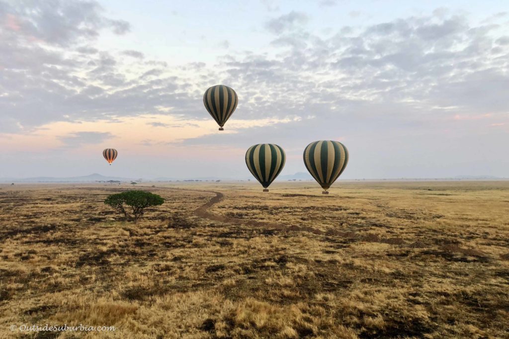 Hot air balloon safari in Serengeti #Serengeti #Tanzania Photo by Priya Vin for OutsideSuburbia