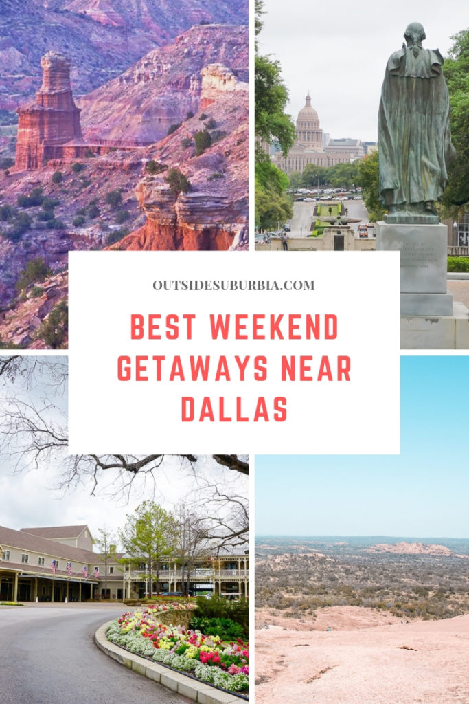 Dallas is many hours from nice beaches, national parks and the mountains, but there are still plenty of choices for a Texas weekend getaway. Read this before planning your trip... #TexasRoadtrips #GetawaysNearDallas #OutsideSuburbia