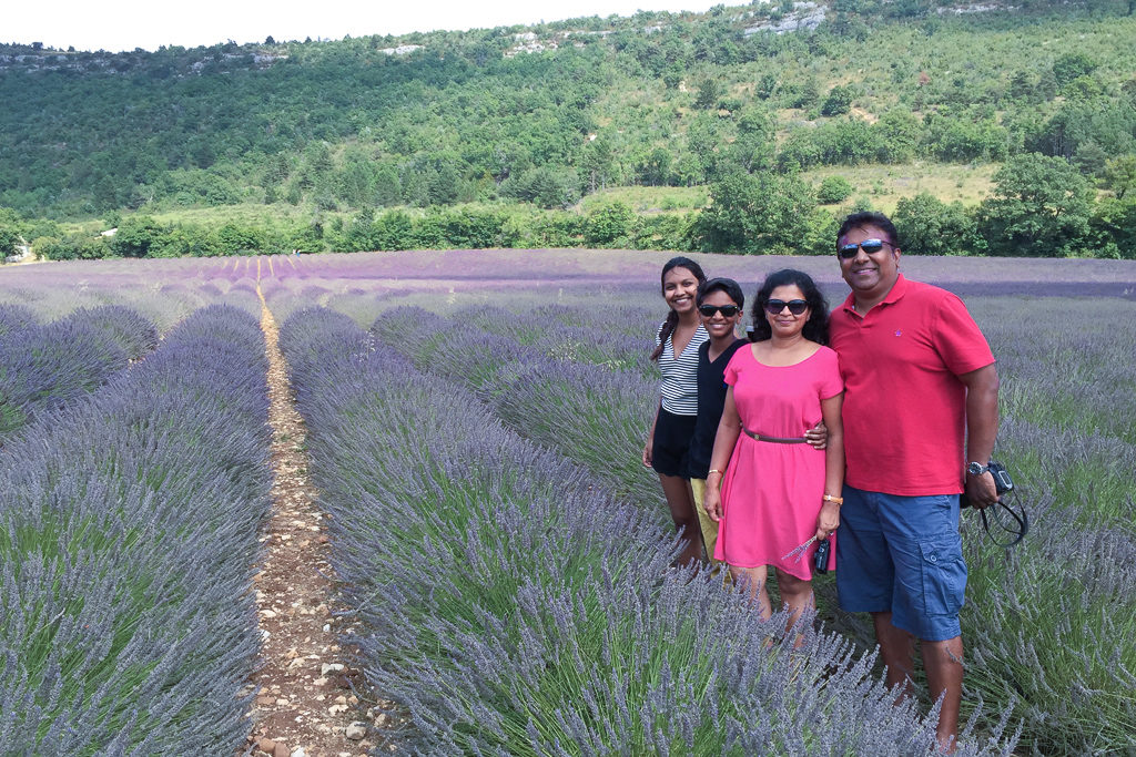 Photo from our trip to Southern France when we stopped to smell the lavender near Sault