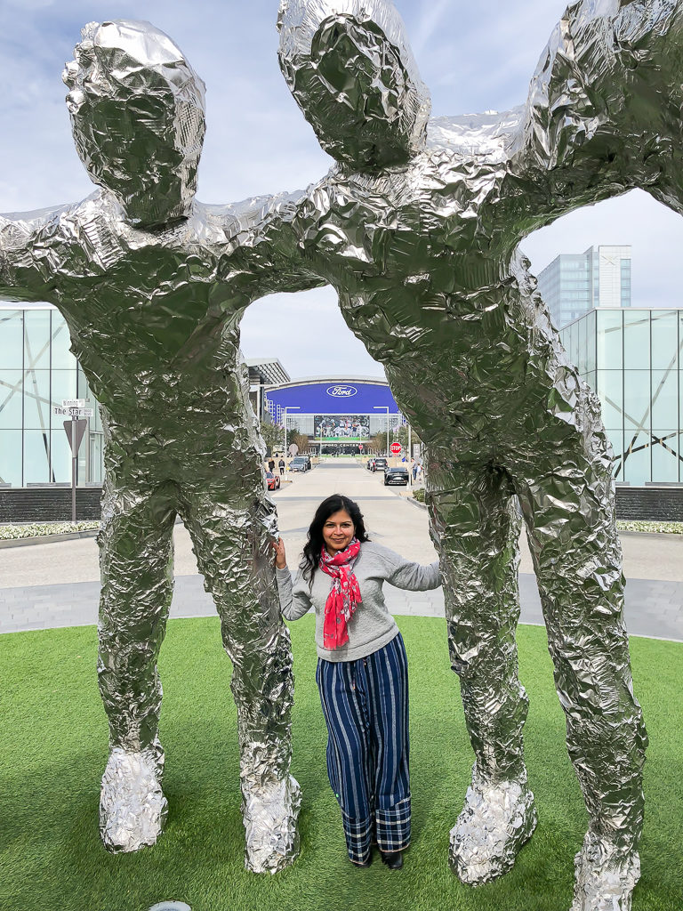 Huddle Sculpture at the Star, Frisco, Texas Photo by Outside Suburbia