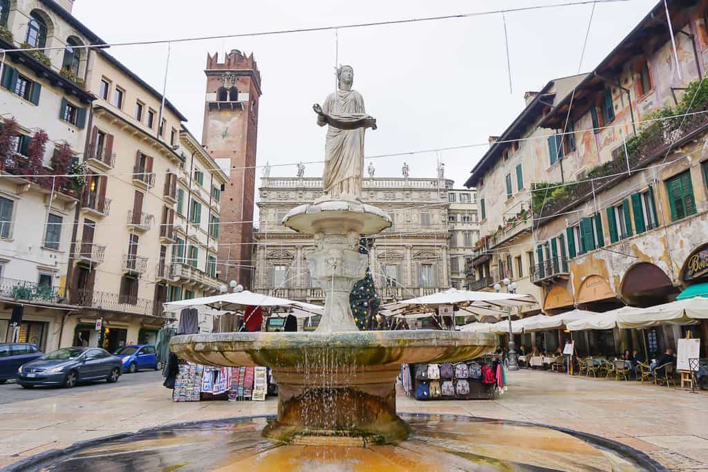 Piazza Delle Erbe, Verona, Italy - Photo by OutsideSuburbia.com
