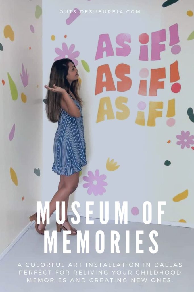 Museum of Memories is a colorful, creative and interactive art installation popup in Dallas filled with rooms in pretty colors, oversized props, and pieces.