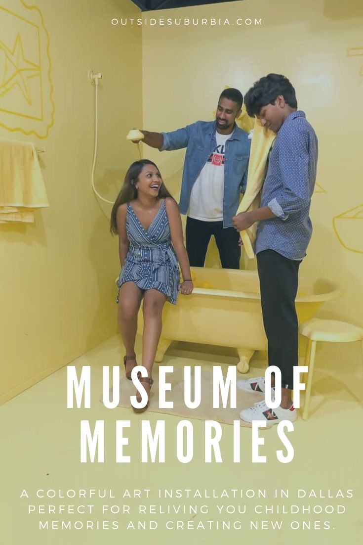 Museum of Memories is a colorful, creative and interactive art installation popup in Dallas filled with rooms in pretty colors, oversized props, and pieces.