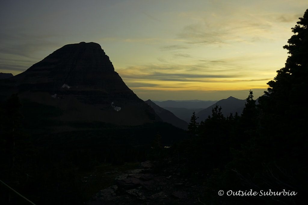 Sunset in Glacier National Park