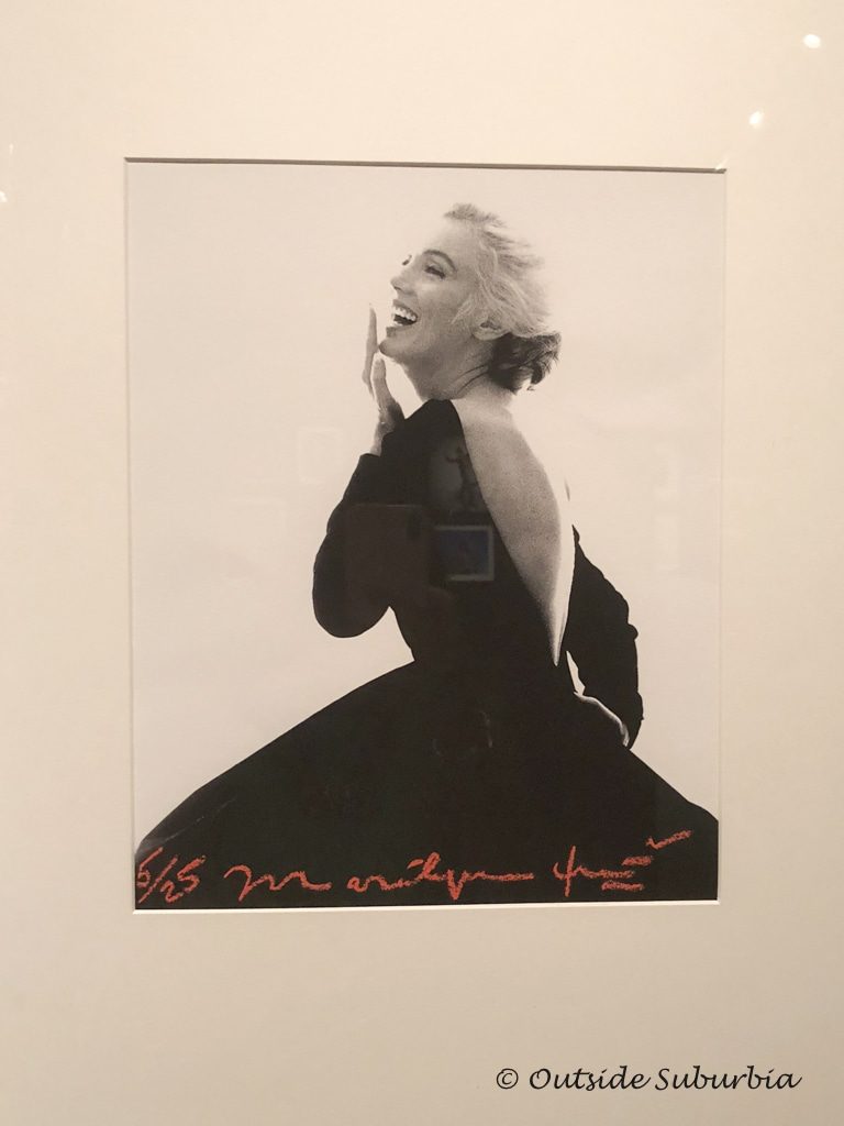 Marilyn Monroe in the famous backless black Dior dress for her final photo shoot