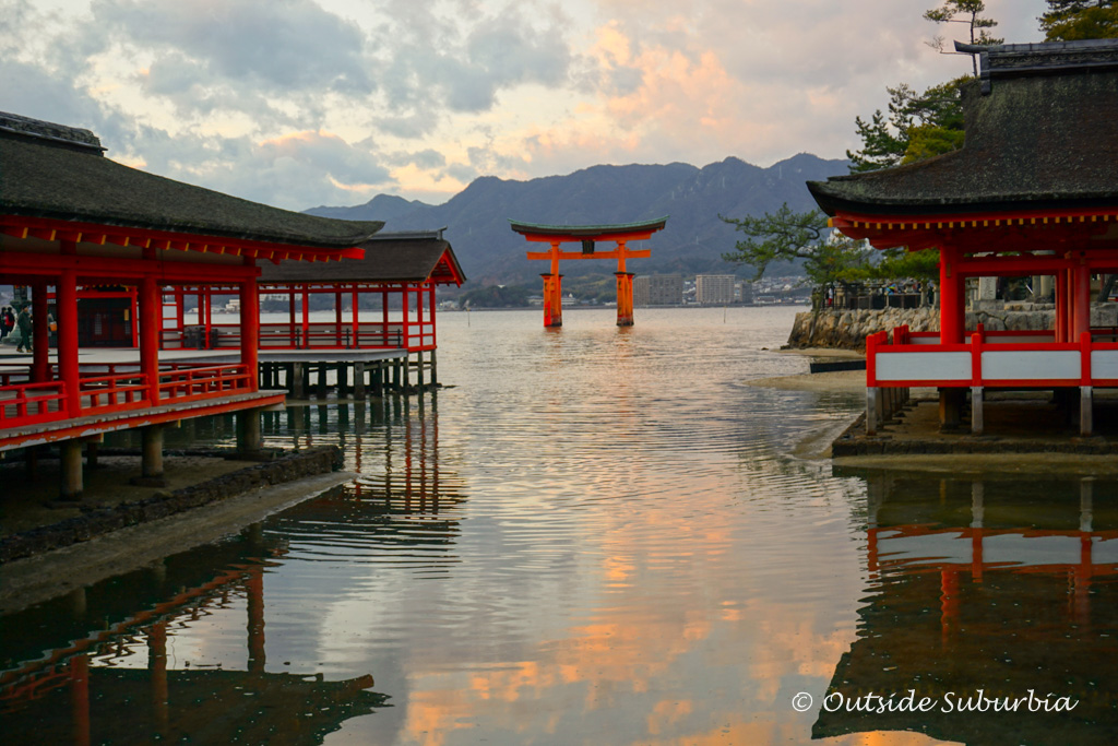 Miyajima torii - Two week Japan Itinerary - Photo by Outside Suburbia