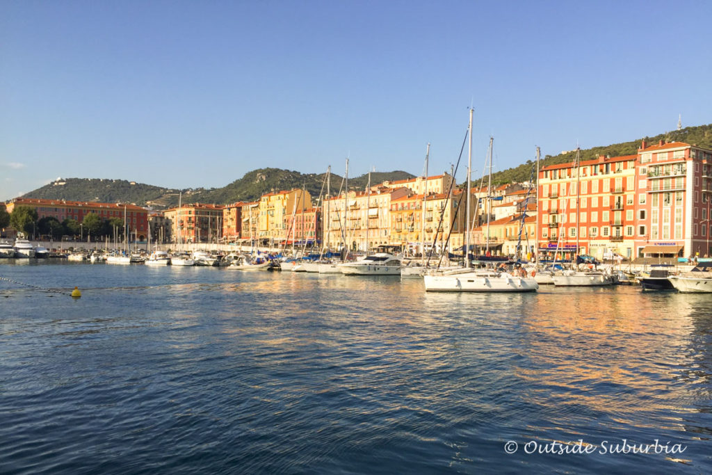 Back to Nice Port in time to catch a beautiful sunset 