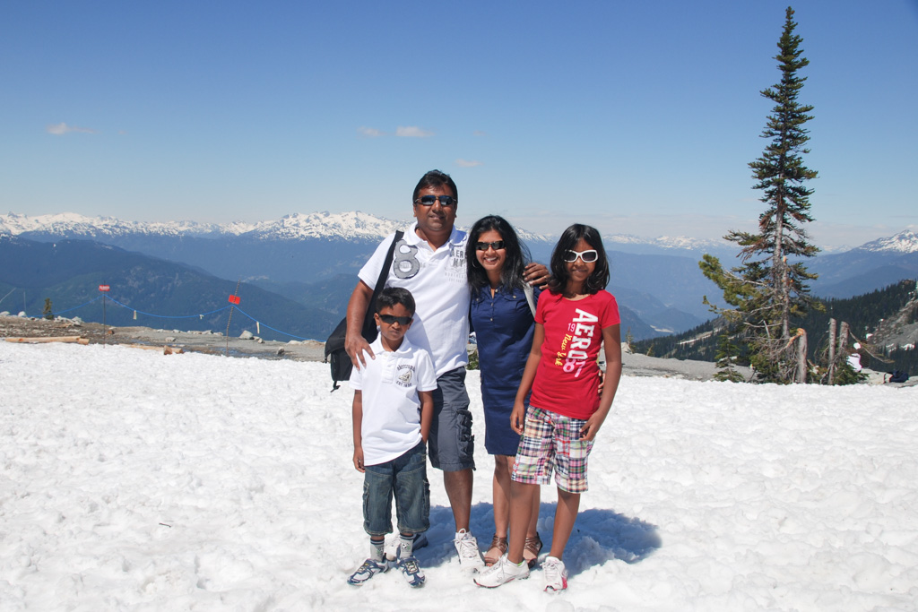 Summer snow at Whistler and Blackcomb Mountains 