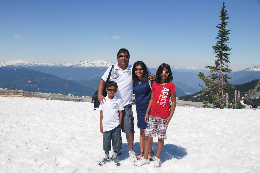 Summer snow at Whistler and Blackcomb Mountains