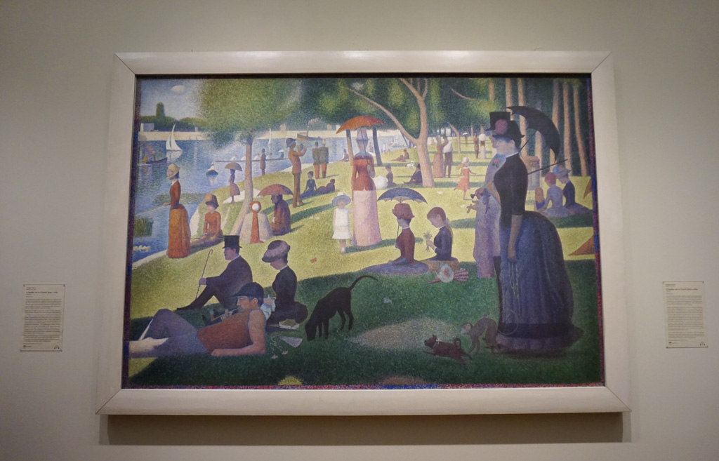 Georges Seurat’s greatest work, and one of the most remarkable paintings of the nineteenth century,  A Sunday on La Grande Jatte—1884 