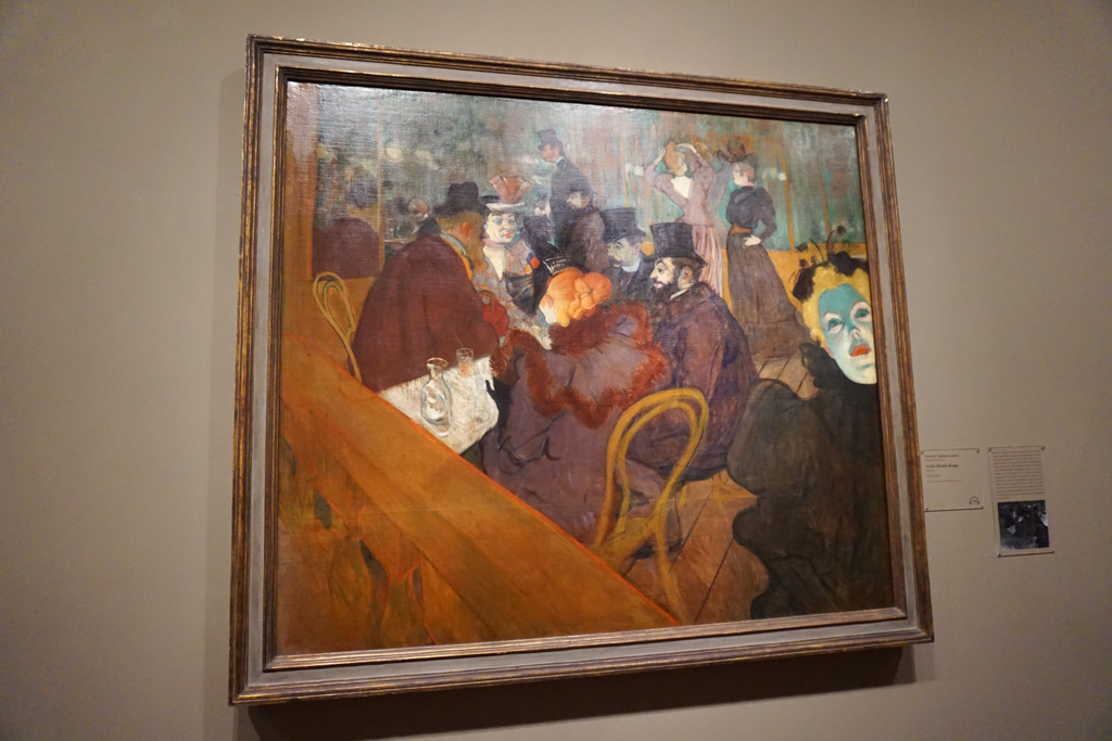 At the Moulin Rouge by Henri de Toulouse-Lautrec 