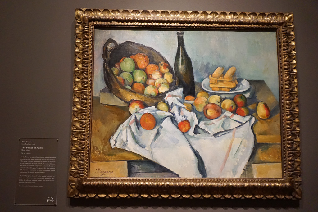  The Basket of Apples - a rare painting signed by the Paul Cezanne