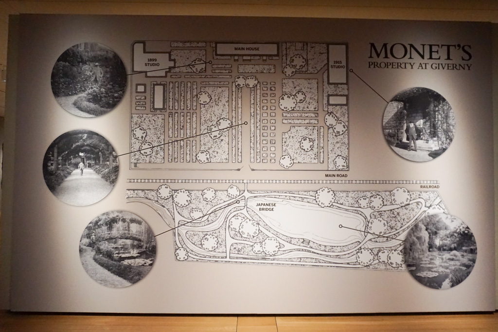 Map of Monet's garden in Giverny