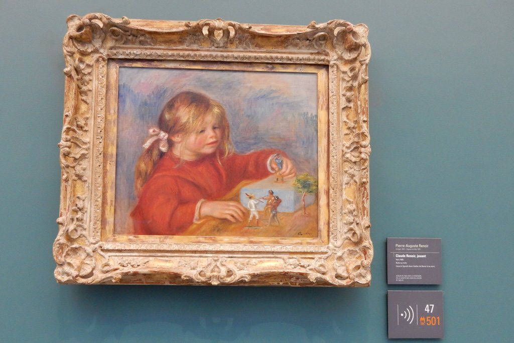 Works of Augueste Renoir at Musee de l'Orangerie in Paris