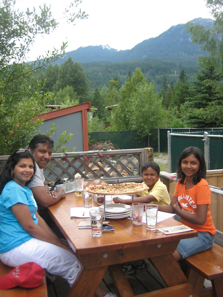 Lunch with a view at Pemberton pizza - Where to eat in Whistler, Canada