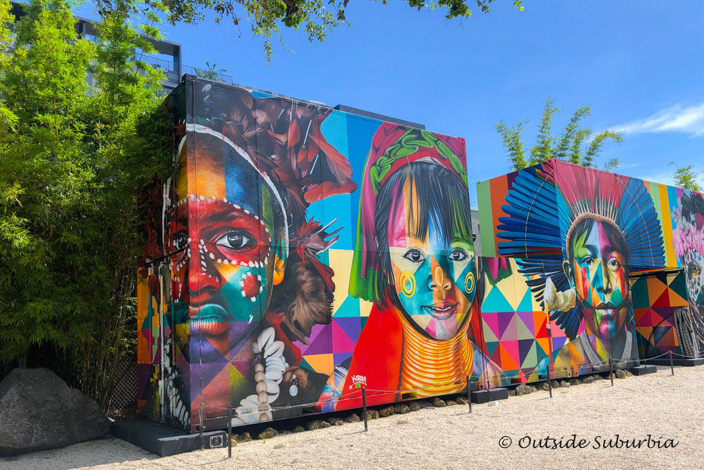 A work by Eduardo Kobra, 2018 at Wynwood Walls, Miami