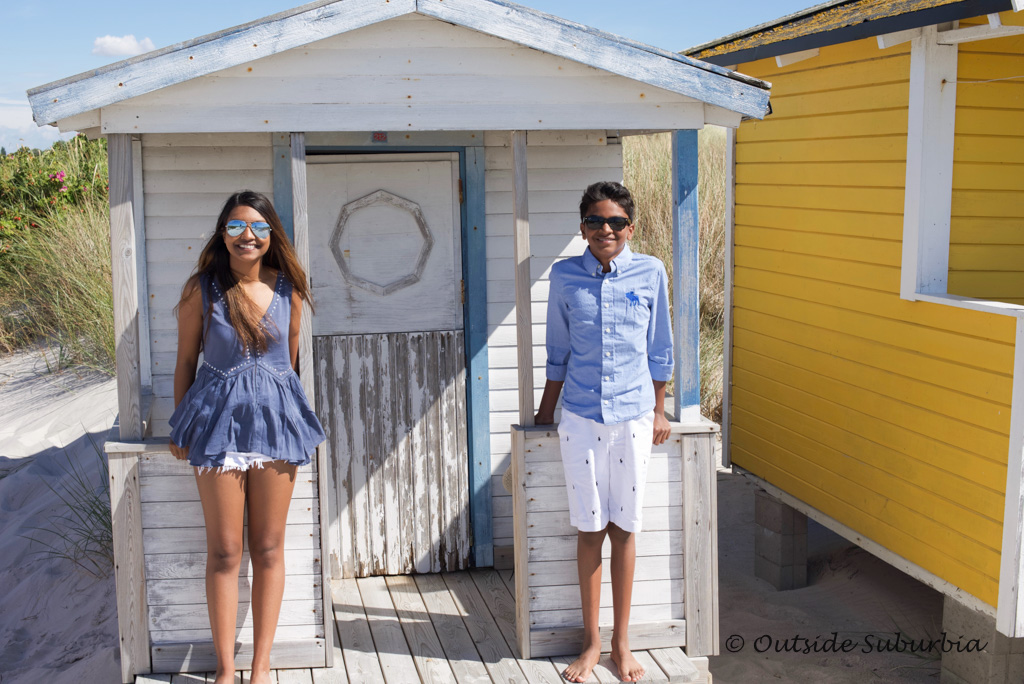 Beach huts at Falsterbo, the Swedish Riviera Photo by Outside Suburbia