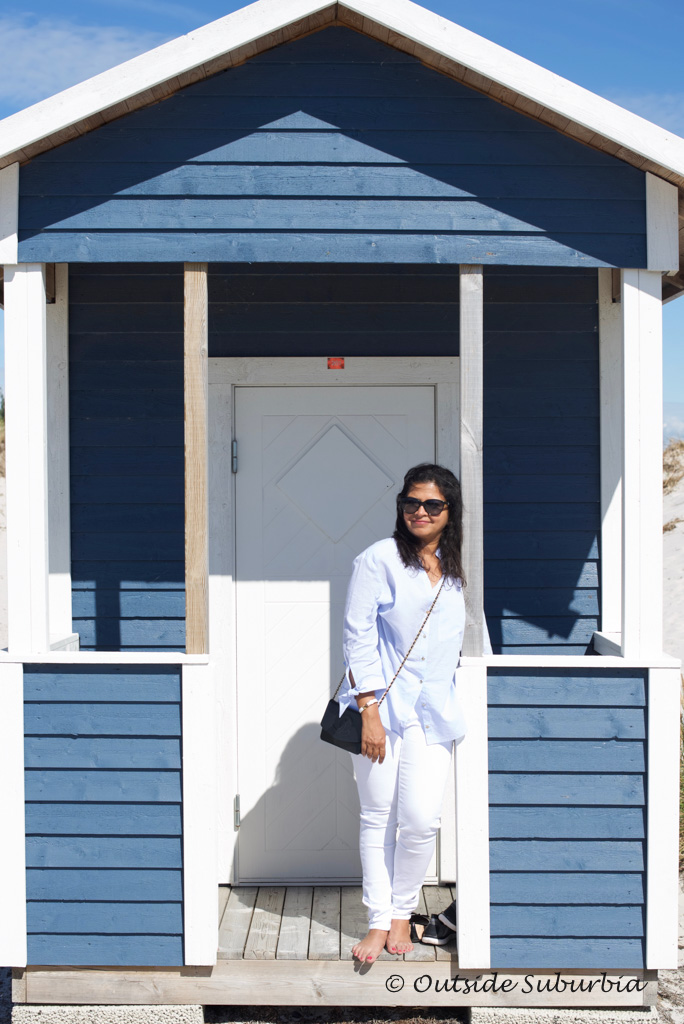 Beach huts at Falsterbo, the Swedish Riviera Photo by Outside Suburbia