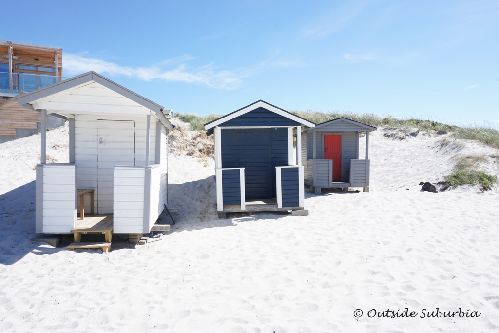 Beach huts at Falsterbo, the Swedish Riviera Photo by Outside Suburbia