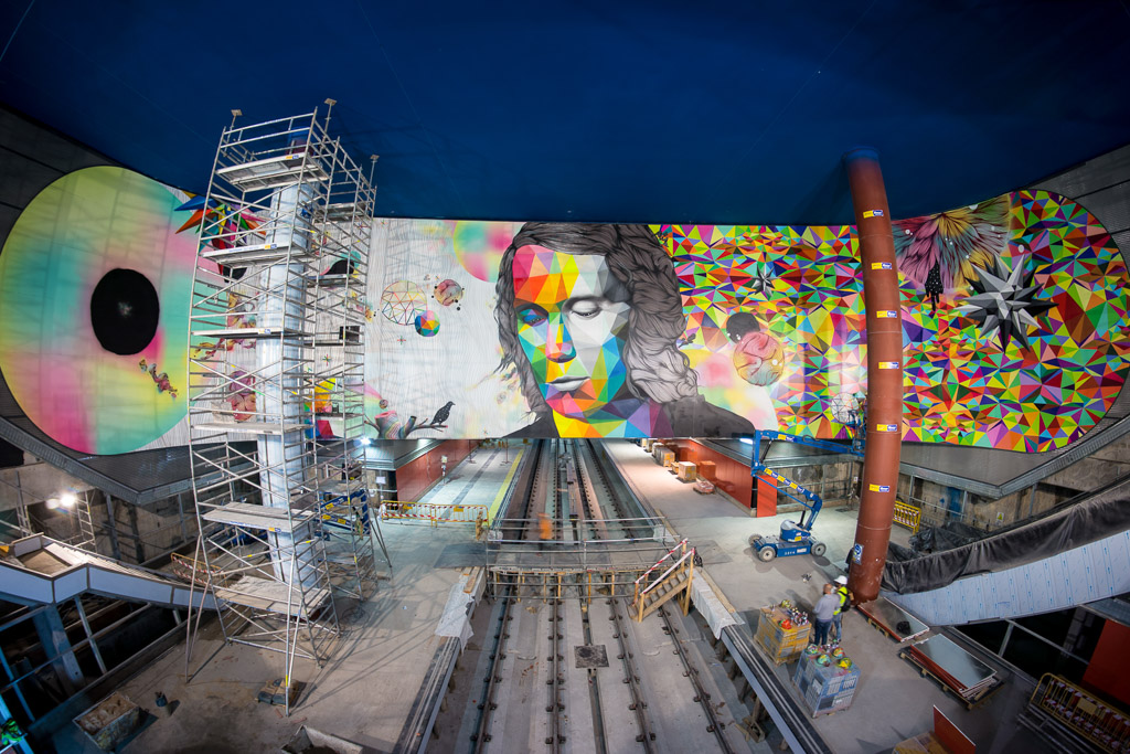 Paco de Lucia metro station - Murals in Madrid, Spain | Outside Suburbia