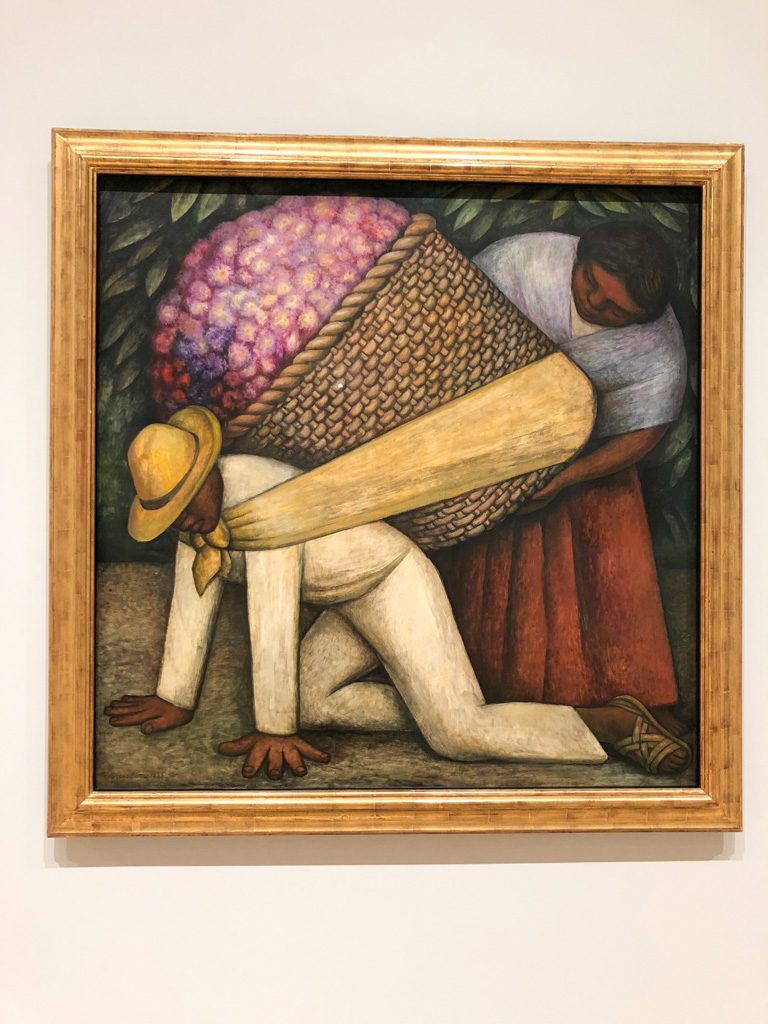 Flower Carrier by  Diego Rivera 