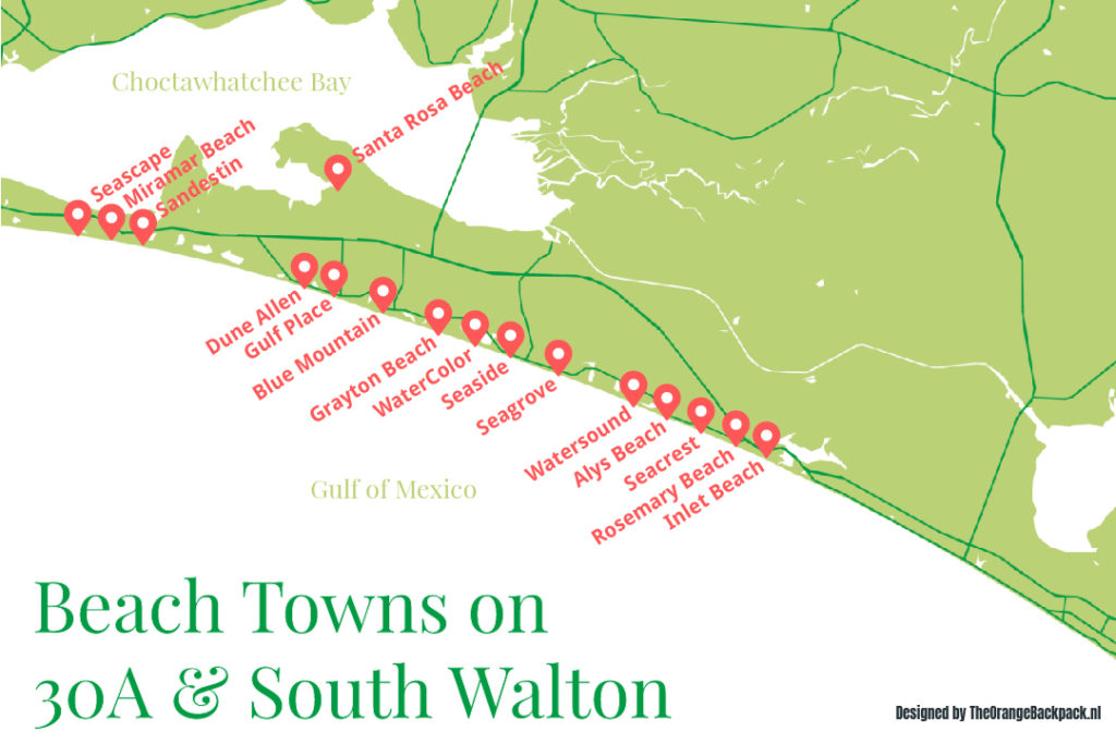 Seagrove Beach Fl Map Sunsets, Bike Rides & Beach Towns: Family Guide To 30A In South Walton,  Florida • Outside Suburbia Family