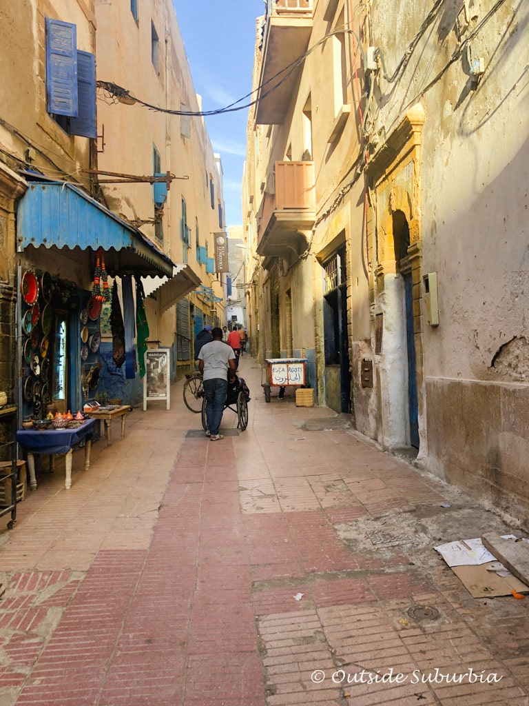 The old Medina of Essaouria with all the shops and stands | Outside Suburbia