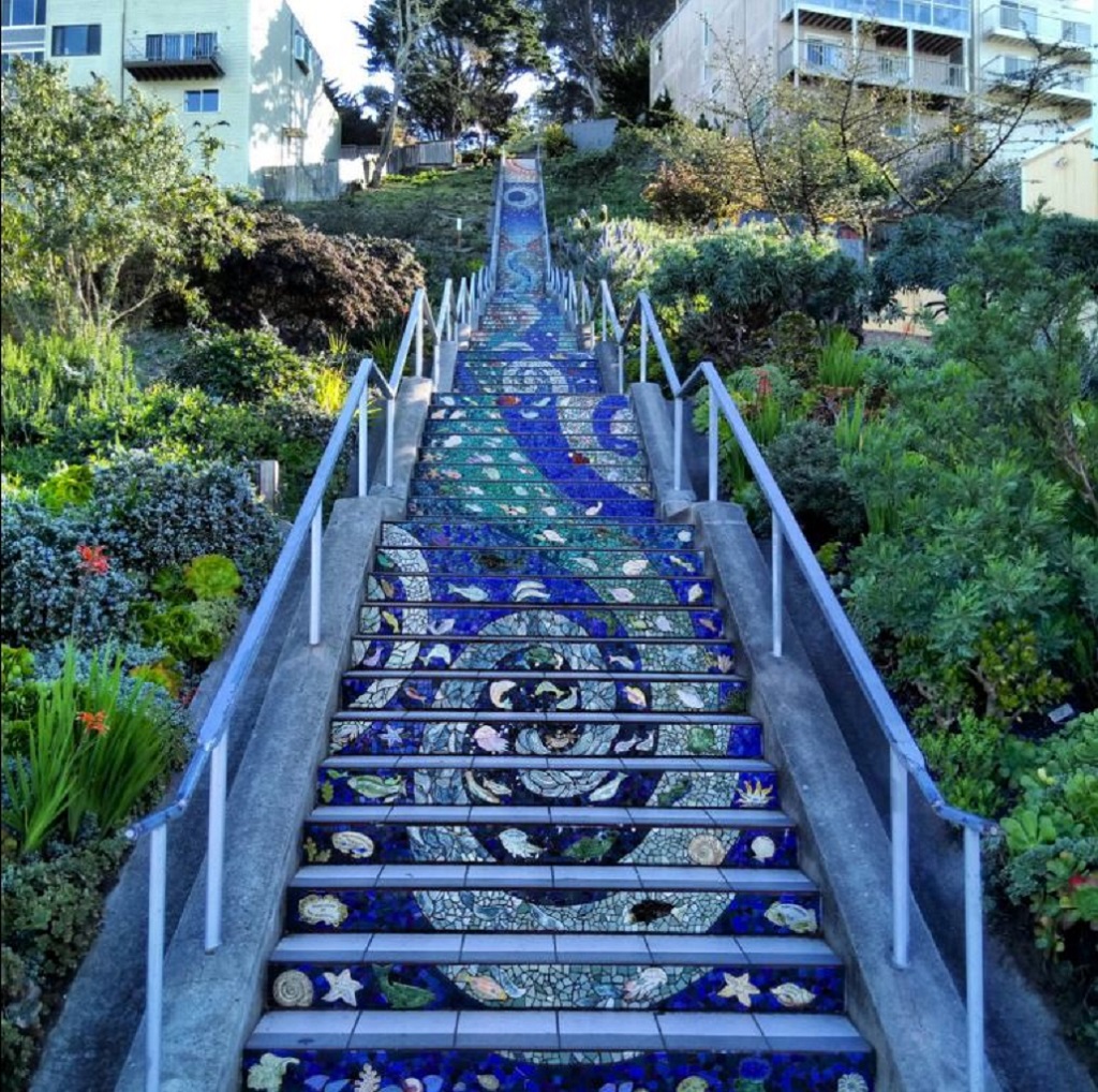 Tiled Stairs San Francisco | Outside Suburbia