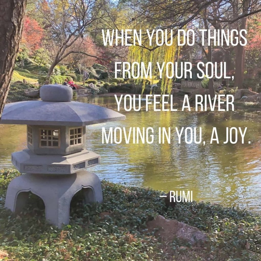 50 Best Happy Quotes: Quotes About Happiness

"When you do things from your soul, you feel a river moving in you, a joy."
– Rumi