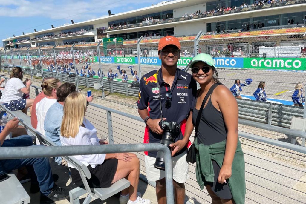 Attending our first Formula 1 race