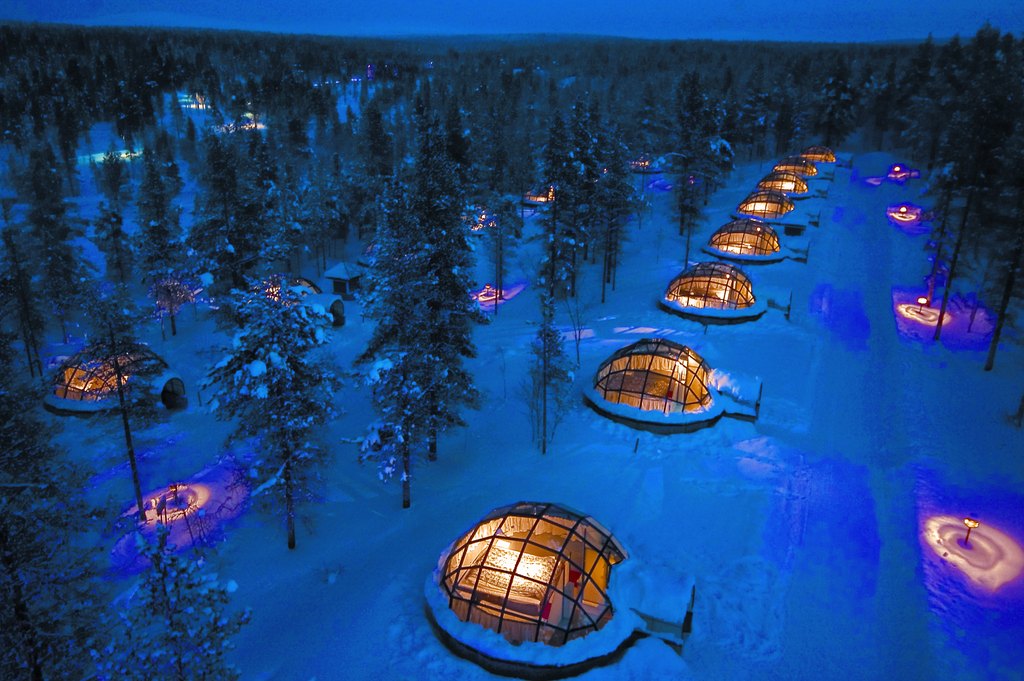 Glass Igloos at Kakslauttanen Arctic Resort