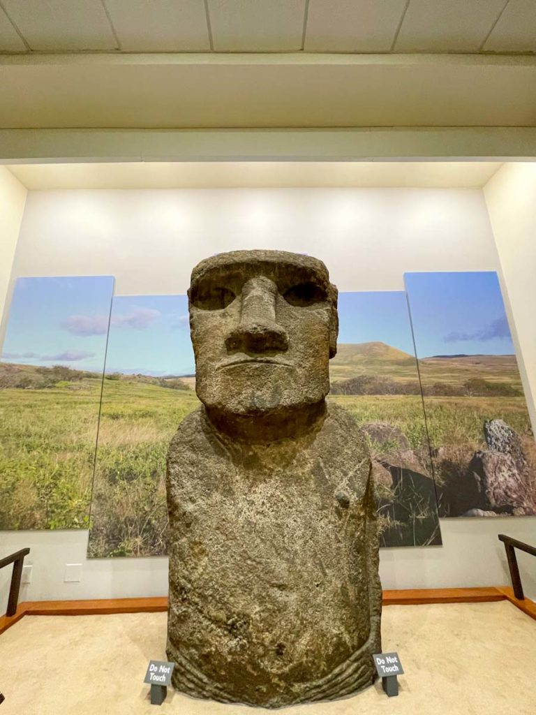 f Natural History has two Moai statues in their collection | Outside Suburbia