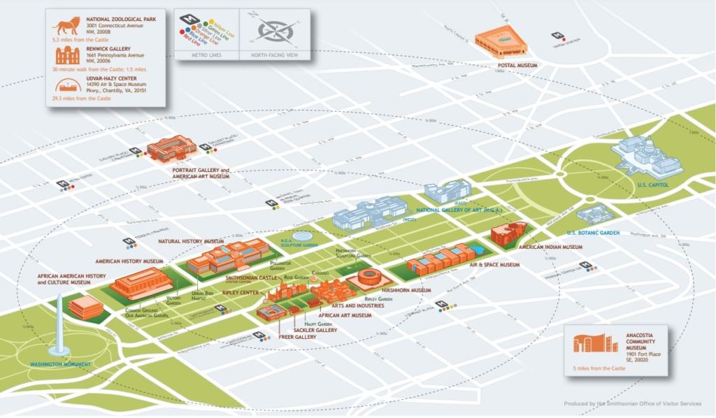 National Mall & Smithsonian Museum Map