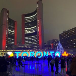 3D TORONTO sign at the Nathan Phillips Square